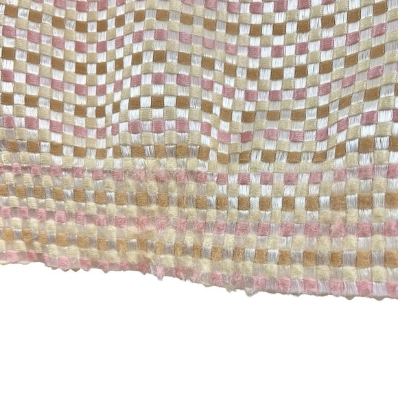 Victor Costa Nahdree Tweed Jacket Skirt 2 Pc Set Church Suit Peach Pink Size 8 - Picture 10 of 13